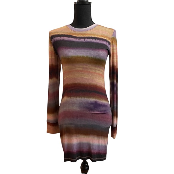 Young Fabulous & Broke YFB Striped Long Sleeve Dress